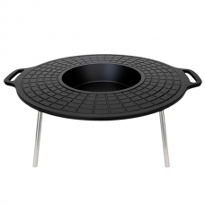 Диск-сковорода гриль чугунная 49 см