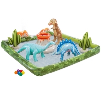 Надувной игровой центр 410 л, 201x201x36 см Intex Дино