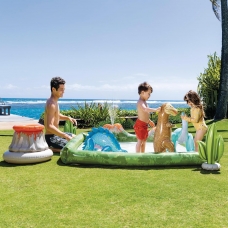 Centru de joc gonflabil 410 l, 201x201x36 cm Intex Dino Land