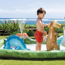 Centru de joc gonflabil 410 l, 201x201x36 cm Intex Dino Land