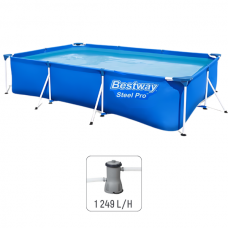 Бассейн 3300 л, 300x201x66 см Bestway Steel Pro