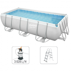 Piscină 6478 l, 404x201x100 cm Bestway Power Steel