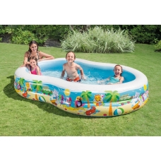 Бассейн надувной 700 л, 262x160x46 см Intex