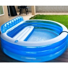 Бассейн надувной 640 л, 224x216x76 см Intex