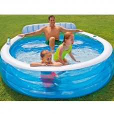 Бассейн надувной 640 л, 224x216x76 см Intex