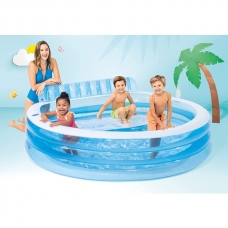 Бассейн надувной 640 л, 224x216x76 см Intex
