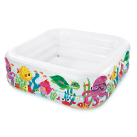 Piscină gonflabilă 424 l, 159x159x50 cm Intex Acvariul marin