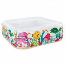 Piscină gonflabilă 424 l, 159x159x50 cm Intex Acvariul marin