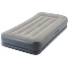 Надувная кровать Velur 99x191x42 см, со встроенным насосом, Intex Pillow Rest