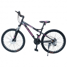 Велосипед 26", 24 скорости Summa Черный/Фиолетовый