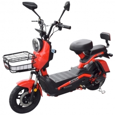 Электроскутер с педалями 500W 48V 20Ah MINSK ELECTRO (Красный)