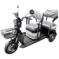 Трёхколёсный электроскутер двухместный 1500W 72V MINSK ELECTRO (Черный)