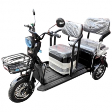 Трёхколёсный электроскутер двухместный 1500W 72V 45Ah MINSK ELECTRO (Черный)