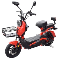 Scuter electric cu pedale 500W 48V MINSK ELECTRO (Roșu)