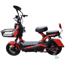 Электроскутер с педалями 500W 48V MINSK ELECTRO (Красный)