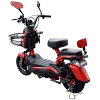 Scuter electric cu pedale 500W 48V MINSK ELECTRO (Roșu)