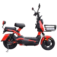 Scuter electric cu pedale 500W 48V MINSK ELECTRO (Roșu)