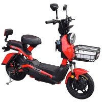 Scuter electric cu pedale 500W 48V MINSK ELECTRO (Roșu)