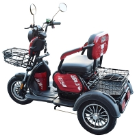 Tricicletă electrică 600W 60V MINSK ELECTRO (Roșu)