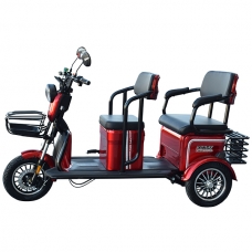Трёхколёсный электроскутер двухместный 1500W 72V MINSK ELECTRO (Красный)