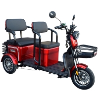 Tricicletă electrică cu 2 locuri 1500W 72V MINSK ELECTRO (Roșu)