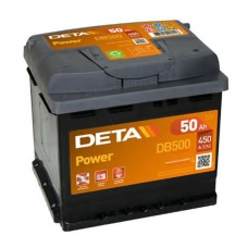Аккумулятор 12V 50Ah 450A Deta DB500 Power