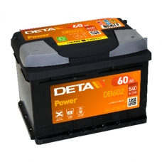Аккумулятор 12V 60Ah 520A Deta DB602 Power