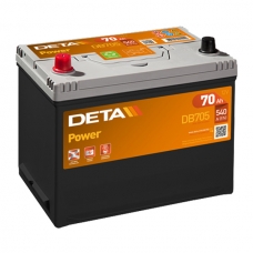 Аккумулятор 12V 70Ah 540A Deta DB705 Power