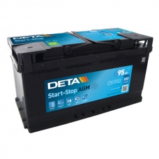 Аккумулятор 12V 95Ah 850A Deta DK950 Micro-Hybrid AGM