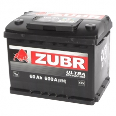 Аккумулятор 60Ah 600A ZUBR Ultra 60 Ah R+