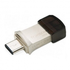 USB+OTG Flash Drive 128GB Transcend JetFlash 890 Silver