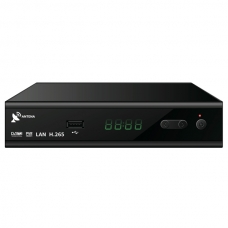 Receptor digital TV Tuner DVB-T2 H.265 LAN IPTV Antena (02T-002)