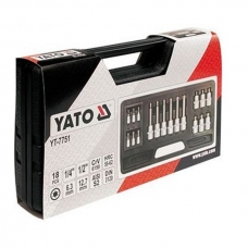 Набор ключей для трещётки (18 buc.) Yato YT-7751