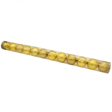 XM2143 Набор ёлочных шаров 12 шт (золотистые)