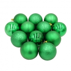 XM2143 Набор ёлочных шаров 12 шт (зеленые)