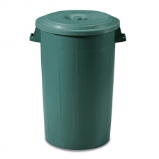 Урна мусорная с крышкой 120 л, зеленый