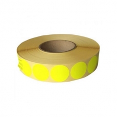 Маркировочная этикетка 35mm круглый желтый